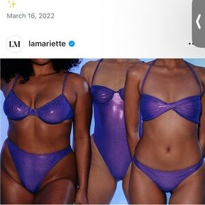 Bikini Set La’Mariette x Selena Gomez Shimmer purple READ size description